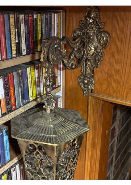 Bir Çift Pirinçten Dış Mekan Apliği - Toplam 56 cm Boyunda