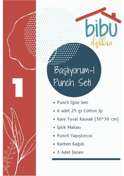 BibuPunch Başlıyorum-1 Punch Seti fırsatları