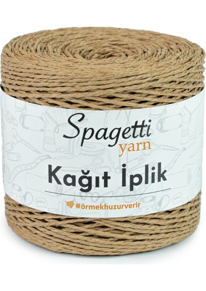 Spagettiyarn Kağıt Ip Bej El Örgü Ipliği fiyatları