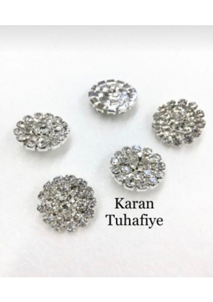 karantuhafiye Taşlı Düğme Klasik Model 5 Li Set