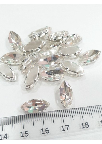 Tekno Trust 7*15MM Mekik Kristal Dikme Kasalı Taş (100 Adet) indirimleri