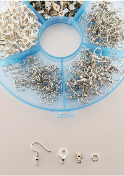 400 Parça Takı Yapım Malzeme Seti / Papağan Kapama Küpe Kancası Bağlantı Halkası modelleri
