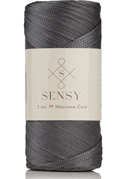 2 Mm - 200 gr Polyester Makrome Ipi Koyu Gri 230 M Polyester Makrome Ip Supla Ip Ve Çanta Ipliği modelleri