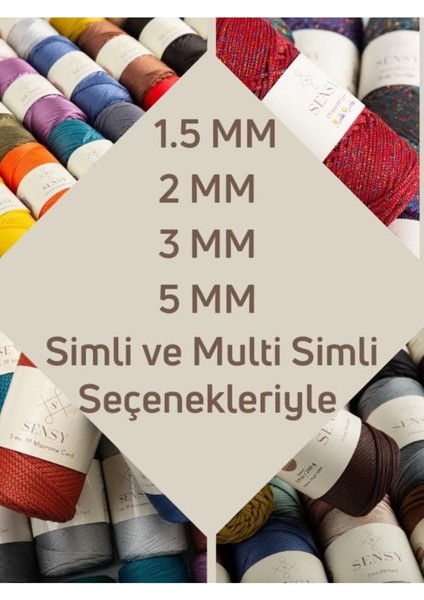 2 Mm - 200 gr Polyester Makrome Ipi Koyu Gri 230 M Polyester Makrome Ip Supla Ip Ve Çanta Ipliği indirimleri