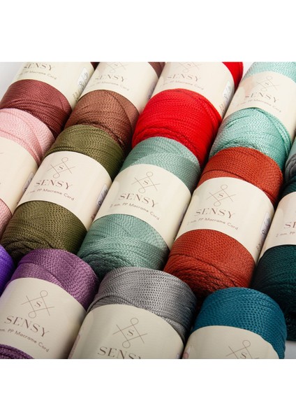 2 Mm - 200 gr Polyester Makrome Ipi Koyu Gri 230 M Polyester Makrome Ip Supla Ip Ve Çanta Ipliği
