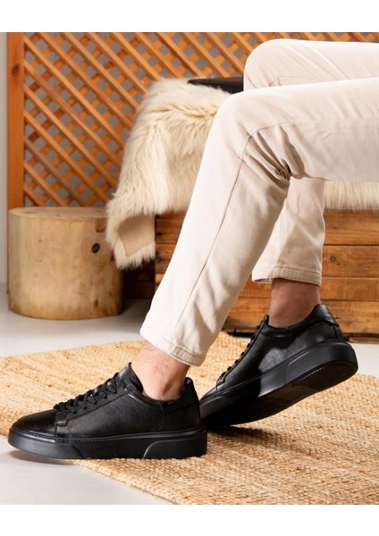 Bagsshoes 2501 Footcap Erkek Hakiki Deri Yüksek Taban Premium Sneaker Ayakkabı