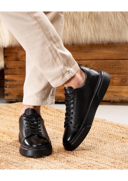 Bagsshoes 2501 Footcap Erkek Hakiki Deri Yüksek Taban Premium Sneaker Ayakkabı