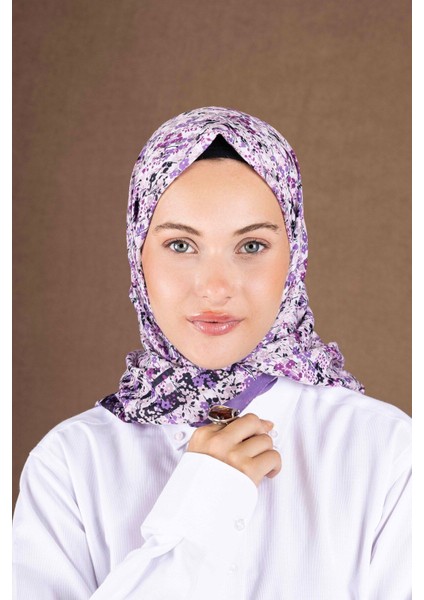 Desenli Soft Eşarp Koleksiyonu Çiçek Desen