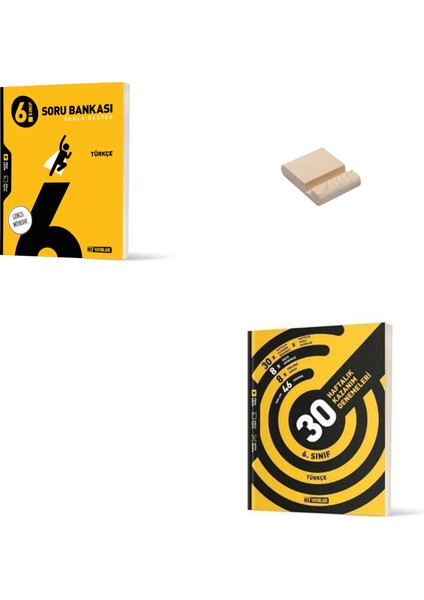 6. Sınıf Türkçe Soru Bankası ve Kazanım Denemeleri + Telefon Standı