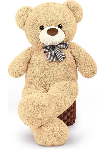 90 cm Rengarenk Papyonlu Peluş Ayıcık - % 100 Yerli fiyatları