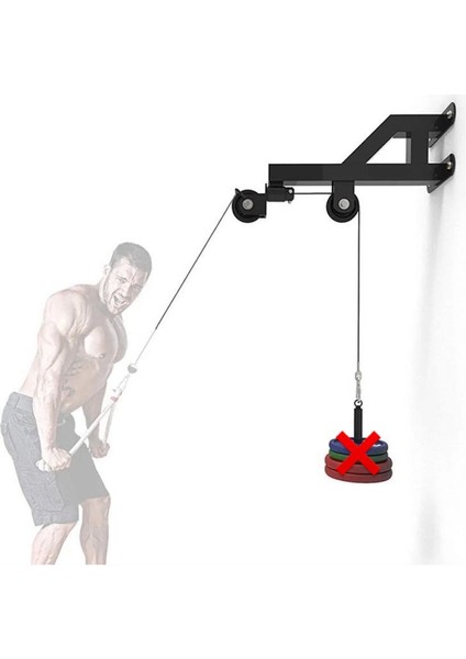 Duvara Monte Pulley Sistemi - Halat Çekme Fitness Güç Istasyonu modelleri