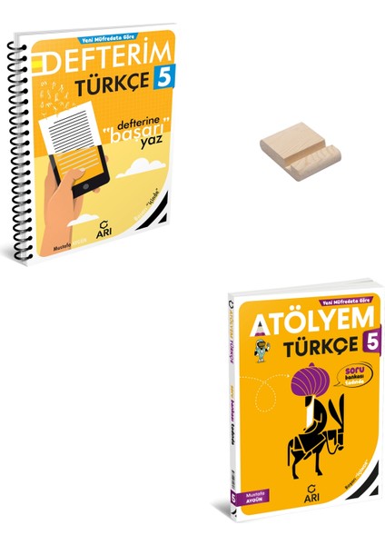 5. Sınıf Türkçe Atölyem ve Defterim + Telefon Standı