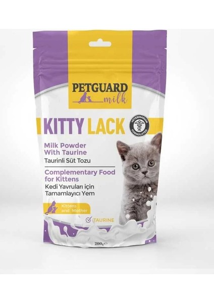 Petguard Kıtty Lack Yavru Kedi Süt Tozu Tamamlayıcı Besin (200GR)
