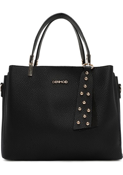 Kadın Siyah Uzun Askılı Aksesuar Detaylı Kol Çantası 25WBD2009FT modelleri