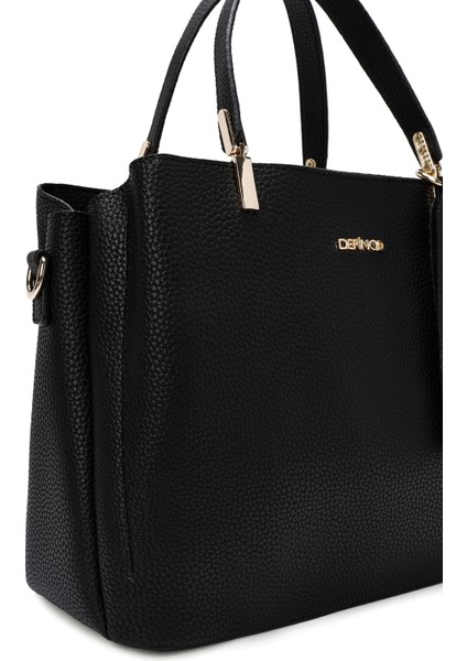 Kadın Siyah Uzun Askılı Aksesuar Detaylı Kol Çantası 25WBD2009FT