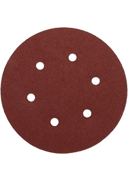 6966 Cırtlı Disk Zımpara 6 Delikli 150 mm 180 Kum - 100 Adet