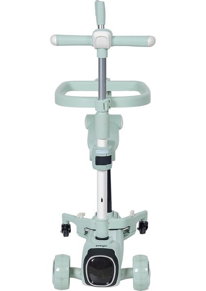 Smile 3 Tekerlekli Ebeveyn Kontrollü Oturulabilir Mint Yeşili Çocuk Scooter – Ergonomik ve Modern Tasarım