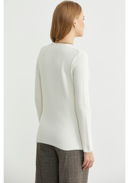 Maskülen Kruvaze Triko Ceket - Kemik indirimleri