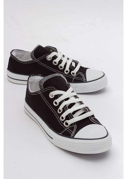 Keten Çocuk Spor Ayakkabı 31-35 Siyah Beyaz