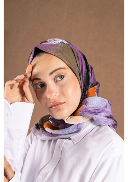 Decode Eşarp Pastel Desen