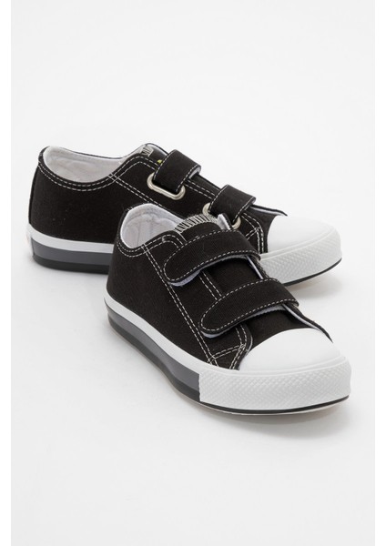 Çocuk Cırtlı Spor Ayakkabı Siyah