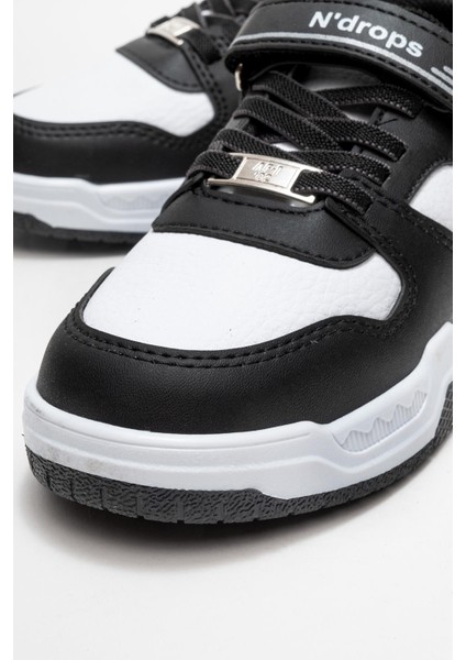 Cırtlı Çocuk Spor Ayakkabı ; Beyaz Siyah modelleri