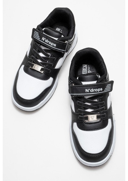 Cırtlı Çocuk Spor Ayakkabı ; Beyaz Siyah indirimleri