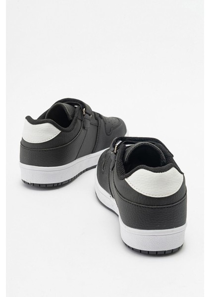 Kaydırmaz Çocuk Cırtlı Spor Ayakkabı Siyah Siyah fırsatları