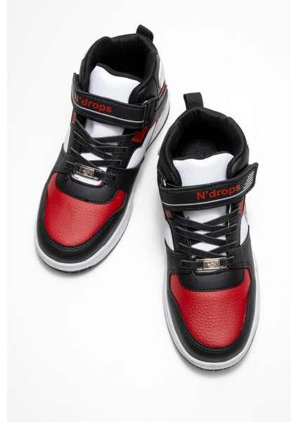 Cırtlı Çocuk Spor Ayakkabı ; Siyah Kırmızı indirimleri