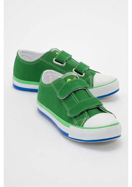 Çocuk Çift Cırtlı Spor Ayakkabı Yeşil