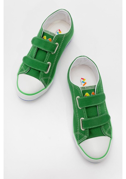 Çocuk Çift Cırtlı Spor Ayakkabı Yeşil indirimleri