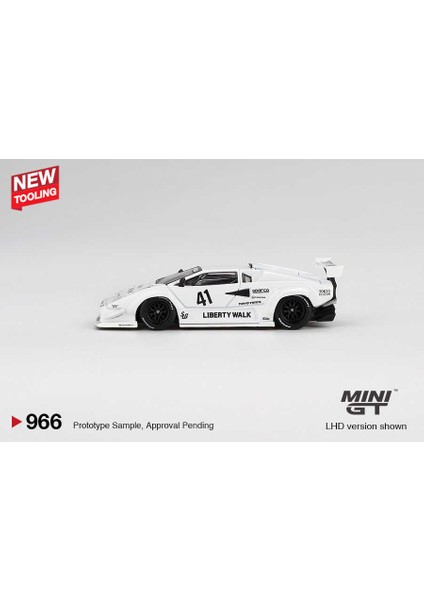 1:64 Lamborghini Countach Lb-Works White 2024 Tokyo Auto Salon Diecast Model Araba Blister fiyatları