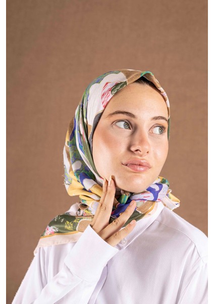 Decode Eşarp Çiçek Desen