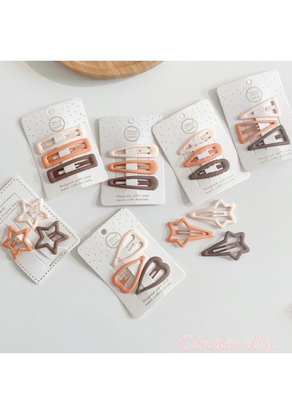 3'lü Büyük Boy Mat Soft Basic Tonlu Tırtıklı Model Çıt Çıt Toka Seti 5cm - Çıtçıt Yan Saç Tokası modelleri