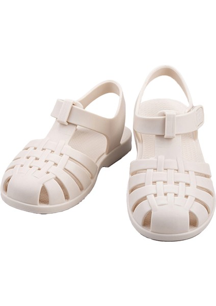Kız Çocuk PVC Sandalet – Yuvarlak Burunlu, Cırt Cırtlı, Kauçuk Tabanlı, Yaz ve Günlük Kullanıma Uygun