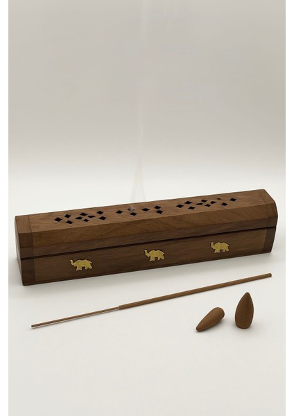 Ahşap Tütsülük-Tabut Tütsü Hediyeli