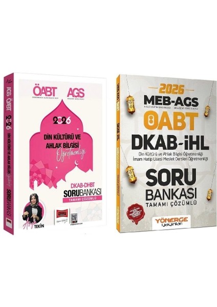 Yargı + Yönerge 2026 Öabt Meb-Ags Dhbt Din Kültürü ve Ahlak Bilgisi Öğretmenliği Soru Bankası 2 Li Set