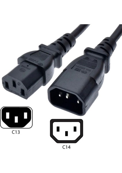 Pc Power Dişi Erkek Uzatma Kablosu 3x0.75 Güç Uzatma Kablosu 2m fırsatları