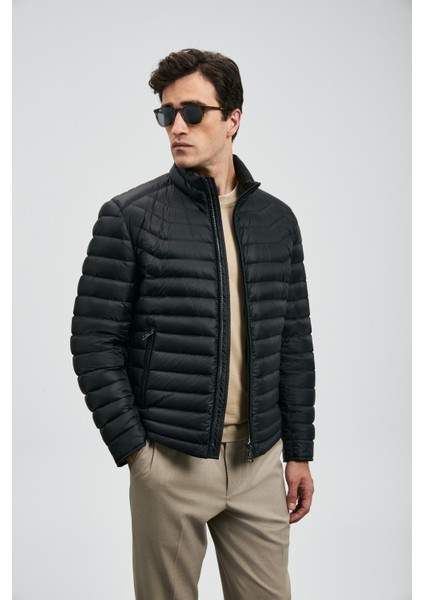Andy Kaz Tüyü Erkek Mont Siyah indirimleri
