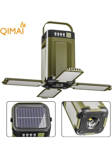 Yeni Çok Fonksiyonlu Açık Kamp Lambası, Güneş Atmosferi Işığı ile Dört Yapraklı Katlanır Çıkışı (Yurt Dışından)