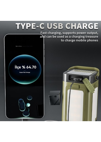 Yeni Çok Fonksiyonlu Açık Kamp Lambası, Güneş Atmosferi Işığı ile Dört Yapraklı Katlanır Çıkışı (Yurt Dışından) modelleri