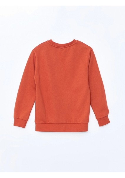 Lcw Kids Kahverengi Bisiklet Yaka Erkek Çocuk Kalın Sweatshirt modelleri