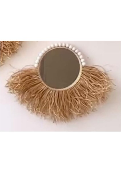 Duvar Süsü Aynalı Rafya