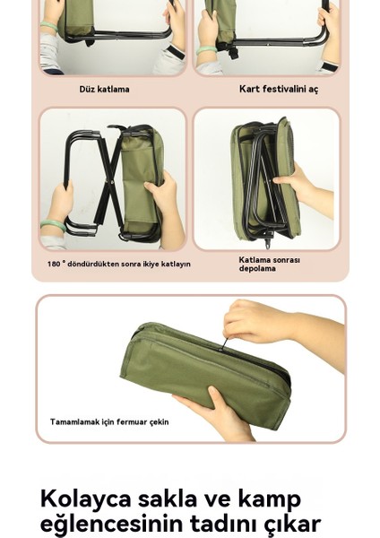 Açık Sırt Çantası Katlanır Koltuk Taşınabilir Basit Kamp Ekipmanları Satchel Yastık (Yurt Dışından) fırsatları