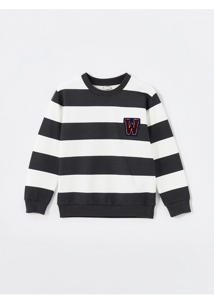 Lcw Kids Gri Bisiklet Yaka Erkek Çocuk Sweatshirt