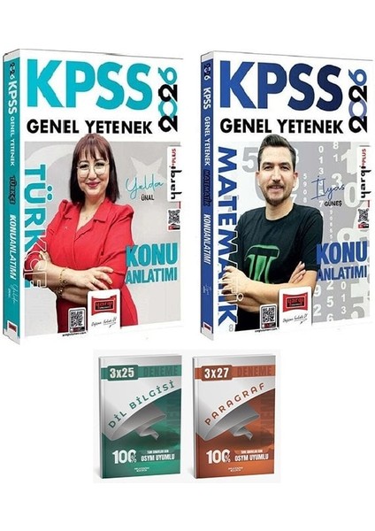 Yargı + Anla Kazan 2026 Kpss Türkçe + Matematik Konu Anlatımı 2 Li Set Yargı Yayınları