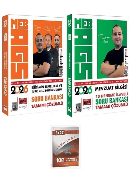 Yargı + Anla Kazan 2026 Meb-Ags Eğitimin Temelleri ve Türk Milli Eğitim Sistemi + Mevzuat Bilgisi Soru Bankası 2 Lı Set