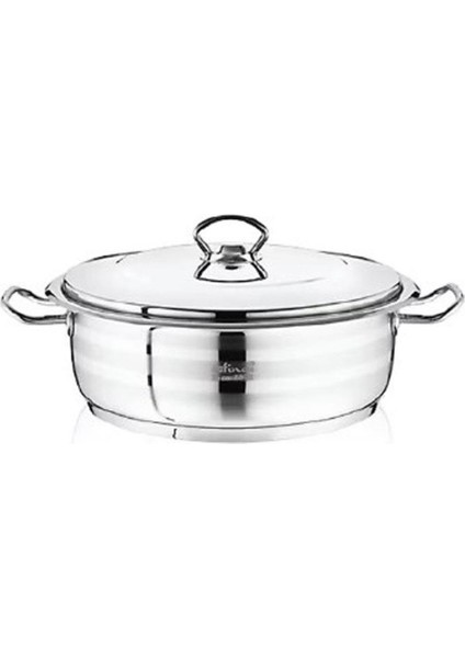 Flavia 32X10 cm Kısa Çelik Indiksyon Tencere