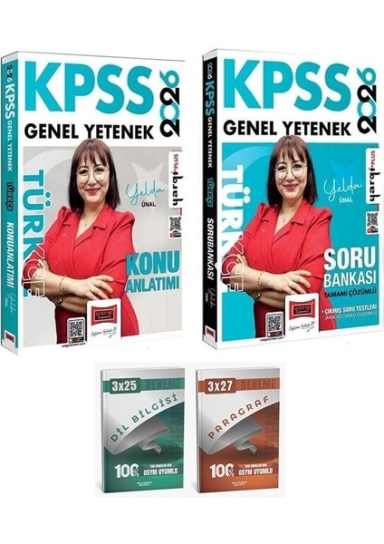 Yargı + Anla Kazan 2026 Kpss Türkçe Konu Anlatımı + Soru Bankası 2 Li Set - Yelda Ünal Yargı Yayınları