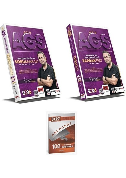 Yargı + Anla Kazan 2026 Meb-Ags Anayasa ve Mevzuat Bilgisi Soru Bankası + Yaprak Test 2 Li Set